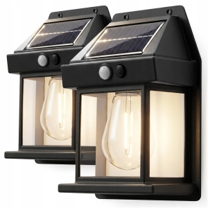 Lampa Solarna Ogrodowa Kinkiet Elewacyjny Ogród LED Czujnik Ruchu Zmierzchu