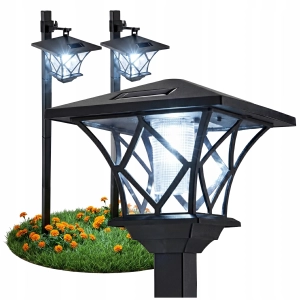 Lampa Solarna Ogrodowa Latarnia LED 150cm Czujnik Latarenka Wbijana Słupek