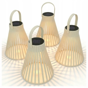 Lampa Solarna LED Wisząca Lampion Ogrodowa Taras IP44 Czujnik Zmierzchu