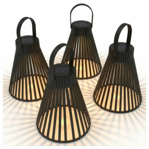 Lampa Solarna LED Wisząca Lampion Ogrodowa Taras IP44 Czujnik Zmierzchu