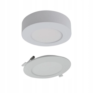 Panel LED Lampa Natynkowa Podtynkowa Sufitowa 6W 540lm 2w1 CCT Okrągła