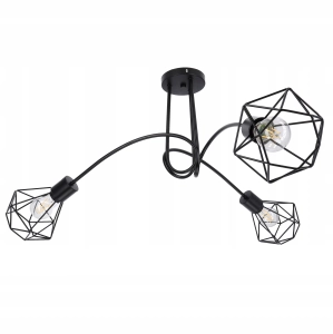 Lampa sufitowa wisząca Diament Loft Żyrandol RETRO