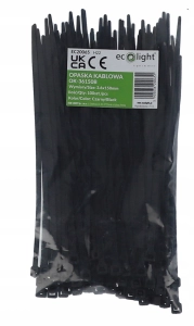 Opaska Kablowa opaska zaciskowa 3.6x150mm CZARNA