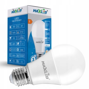 Żarówka LED E27 8,5W=60W 806lm 3000K MOCNA CIEPŁA PREMIUM NIE MRUGA