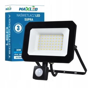 Halogen LED Naświetlacz Lampa 30w Z Czujnik Ruchu Zmierzchu Reflektor