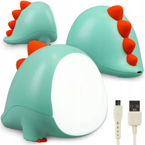 Lampka Nocna LED Akumulatorowa Dla Dzieci Przewód USB Do Zasypiania 1.6W