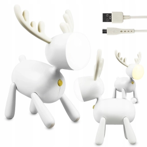 Lampka nocna LED Jelonek Dla Dzieci Do Zasypiania Sypialni przewód USB