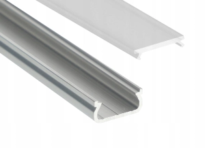 Profil LED ALUMINIOWY do taśma LED 1m+klosz