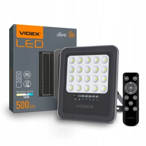 Halogen solarny LED naświetlacz z czujnikiem zmierzchu Premium z pilotem
