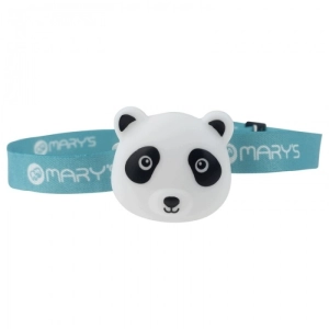 Latarka Czołowa Dziecięca LED Panda RGB USB-C Czołówka