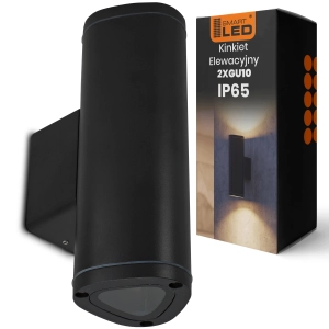 Kinkiet Zewnętrzny LED Elewacyjny Lampa Ogrodowa Ścienna 2X GU10 IP65