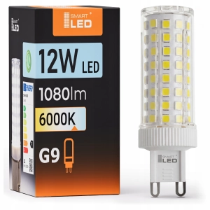Żarówka LED G9 12W 1080 lm Barwa Biała Ciepła 3000K Podłużna Mocna Do Lamp