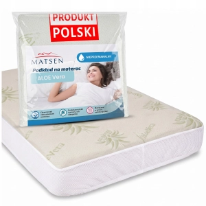 Ochraniacz Na Materac 70x160cm Podkład Z Siateczką Aloe Vera