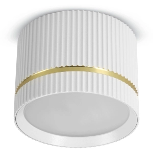 Oprawa Halogenowa Sufitowa LED Tuba GX53 Spot Natynkowa Ryflowana Biała