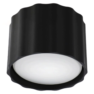 Oprawa Halogenowa Sufitowa LED Tuba GX53 Spot Natynkowa Falowana Czarna