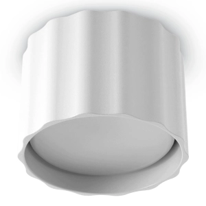 Oprawa Halogenowa Sufitowa LED Tuba GX53 Spot Natynkowa Falowana Biała