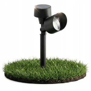 Lampa Solarna LED Ogrodowa Słupek IP44 Ciepła Czujnik Zmierzchu PREMIUM