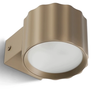 Kinkiet Ścienny LED GX53 Wewnętrzny Lampa Ścienna Spot Beżowa Ryflowana