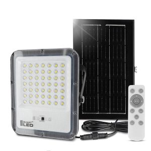 Naświetlacz LED Solarny Lampa Zewnętrzna 50W Czujnik Zmierzchu IP65 Pilot