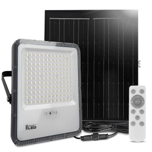 Naświetlacz LED Halogen Solarny 300W Czujnik Zmierzchu Pilot Zewnętrzny