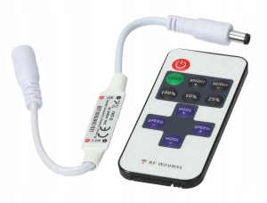 KONTROLER RADIOWY ŚCIEMNIACZ DO TAŚMA LED 144W