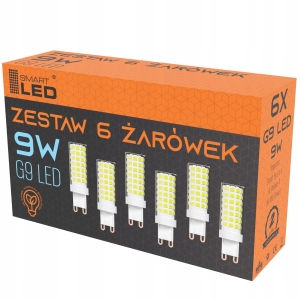 Żarówka LED G9 9W 900LM Biała Ciepła Nie Mruga