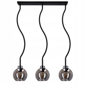 Lampa Sufitowa Wisząca Glamour Potrójna E27 LED