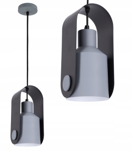 Lampa Sufitowa Wisząca E27 Scandi Szara