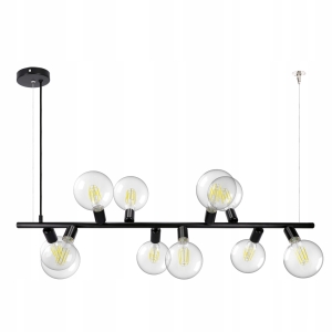 Lampa Sufitowa Wisząca Loft Retro 10XE27
