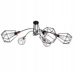 Lampa Sufitowa Wisząca Diament Loft Żyrandol Retro