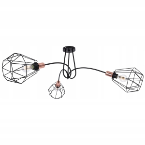 Lampa Sufitowa Wisząca Diament Loft Żyrandol Retro