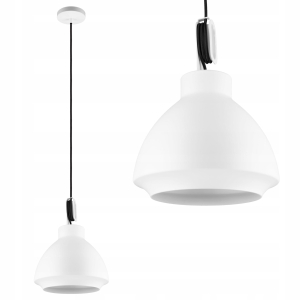 Lampa Sufitowa Wisząca Loft Żyrandol Retro Biała