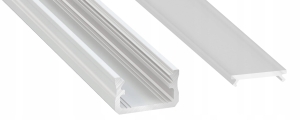 Profil Aluminowy Płaski A 1M Biały Z Kloszem