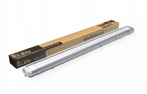 Hermetyczna oprawa LED SmartLED 18W 40W. Energooszczędne oświetlenie przemysłowe, garażowe, magazynowe.