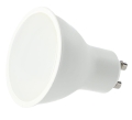 Biała żarówka LED GU10. Energooszczędne oświetlenie punktowe, źródło światła do opraw sufitowych, do reflektorów.