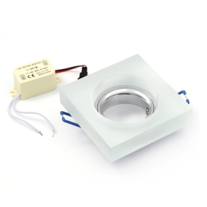 Oprawa Halogenowa Szklana Gruba 2CM +LED 3W Nowość