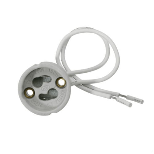 Oprawka ceramiczna GU10, gniazdo żarówki halogenowej, lampa LED, akcesoria oświetleniowe.