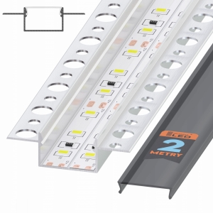 Profil LED Wpuszczany Wpust Do Płyt Karton Gips 2M