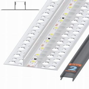 Profil LED Wpuszczany Wpust Do Płyt Karton Gips 2M