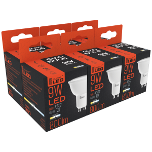 6X Żarówka LED GU10 9W Neutralna Biała - 4500K
