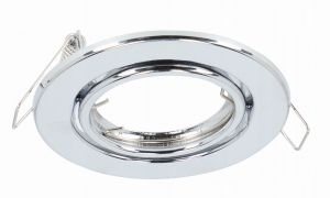 Oprawa Sufitowa Halogenowa Ruchoma Okrągła Chrom