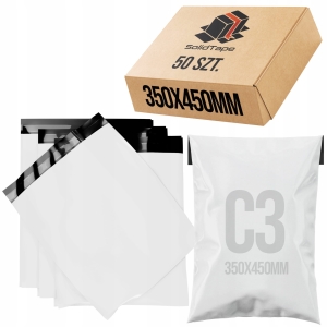 Foliopaki foliopak kurierskie C3 350x450 mm 50szt koperty foliowe