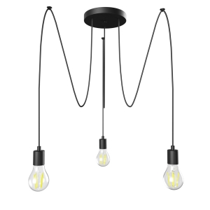 Lampa sufitowa wisząca LED Loft Żyrandol RETRO PAJĄK 3xE27 loft
