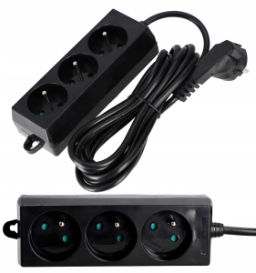 Przedłużacz listwa zasilająca sieciowa 1,5M 3 gniazda 230V