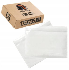 Koperty kurierskie kangurki przylgi C5 175x235 mm 100 sztuk wytrzymałe