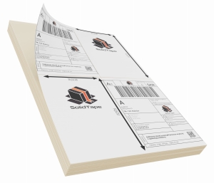 Etykiety termiczne kurierskie A4 100x150 mm 100 arkuszy samoprzylepne