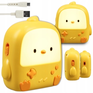 Lampka Nocna LED Dla Dzieci Do Zasypiania Sypialni Ściemnialna Przewód USB