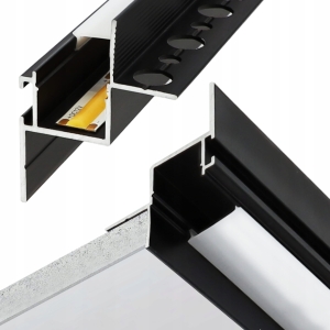 Profil LED Cieniowy Dystansowy Przyścienny Aluminiowy Do Płyt GK WPUST 1M