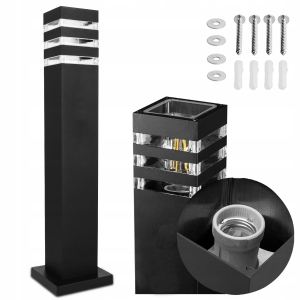 Lampa LED Ogrodowa Zewnętrzna Stojąca Słupek na Żarówke E27 230V IP54 60cm