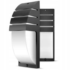 Kinkiet Zewnętrzny Lampa Elewacyjna LED Ogrodowa 1X E27 Czarna IP54